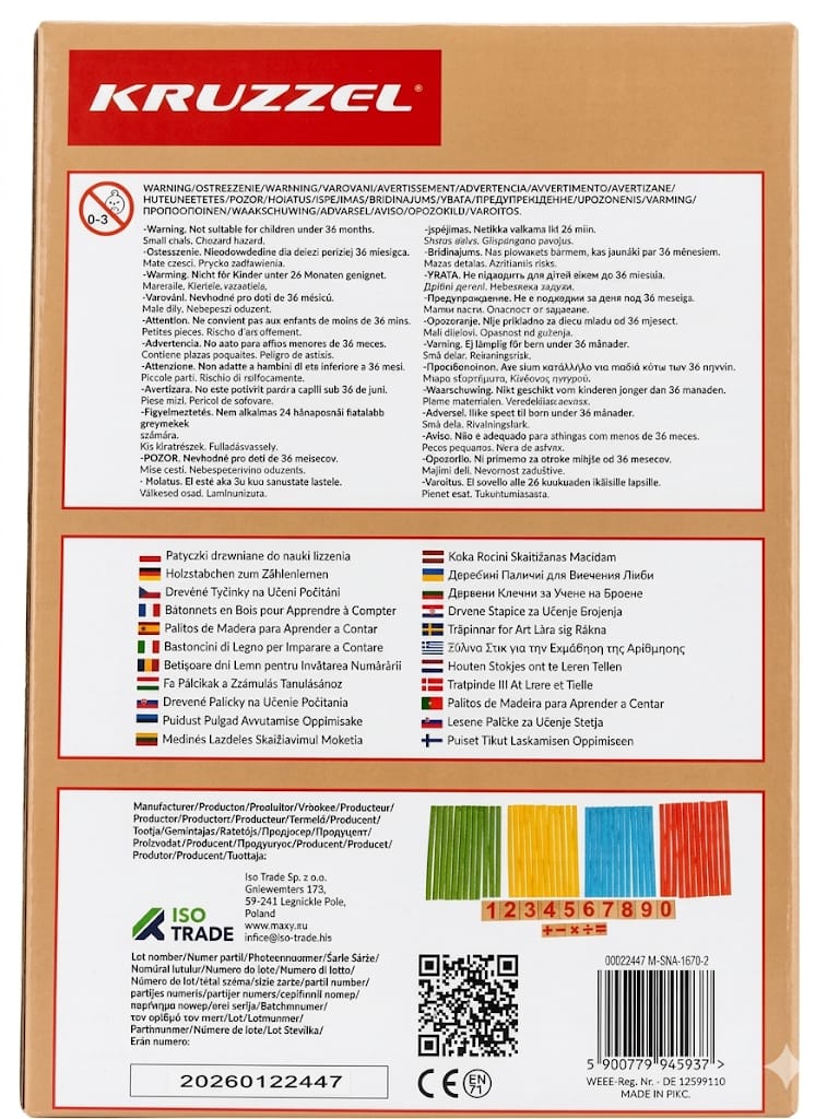 Gioco Montessori  per imparare a contare