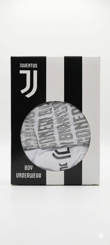 TRIS 3 Paia d Slip Juventus Bambino 4/5 Anni