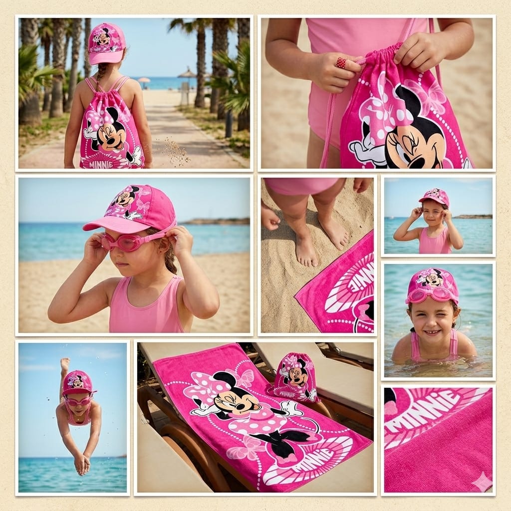 Telo Mare Minnie Set da 4