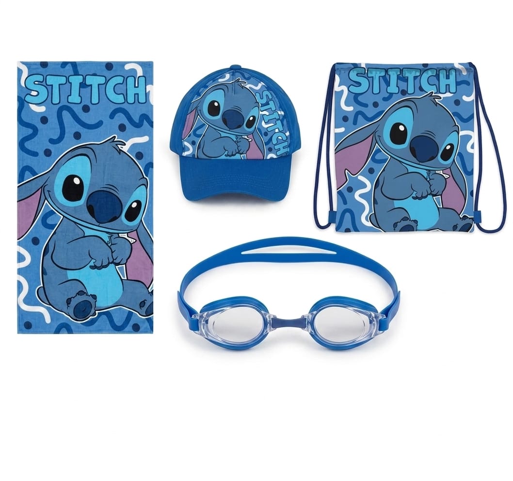 Telo Mare Lilo&Stitch Set 4 pezzi.